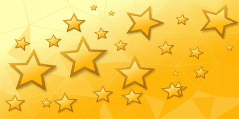 Golden Christmas stars pattern decoration vector design illustration