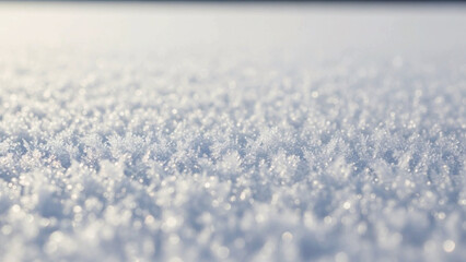 Obraz premium Highly Detailed White Snow Surface Texture Background