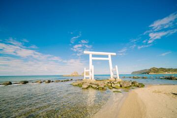 糸島の桜井二見ヶ浦の夫婦岩