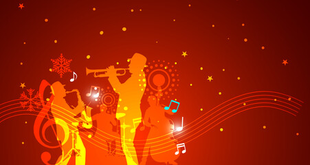 concerto di natale, grafica, sfondo, musica, natale,  spettacolo, concerto, concerto natalizio