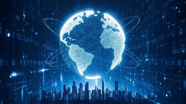 Discovering the beauty of our planet with vibrant visuals and modern technology in cityscapes - Powered by Adobe