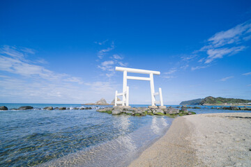 糸島の桜井二見ヶ浦の夫婦岩