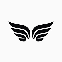 Isolated two wings vector illustration