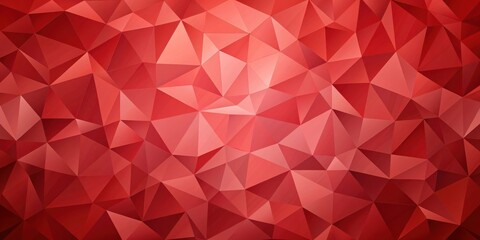 Obraz premium Abstract Crimson Triangular Mosaic A Seamless Red Geometric Pattern for Design Projects