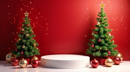 christmas tree and candle