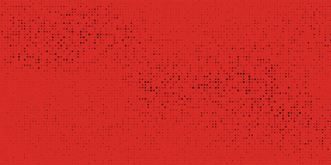 Dot red pattern screen led light gradient texture background. Abstract technology big data digital background. 3d rendering.