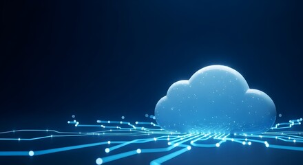 Cloud computing network technology with digital data transfer lines