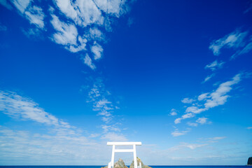 糸島の桜井二見ヶ浦の夫婦岩