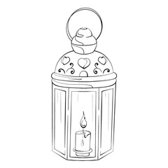 Lantern With Candle for Christmas Celebration Decorative Style and Festive Theme for Cozy Nights