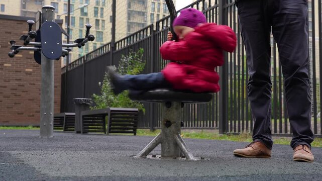 Dynamic scenes of young people and adults engaging with outdoor fitness equipment in urban park, highlighting active play, exercise, and discovery.