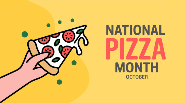 Celebrating national pizza month with a delicious slice of pizza