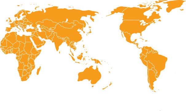 world map high quality vector illustration
