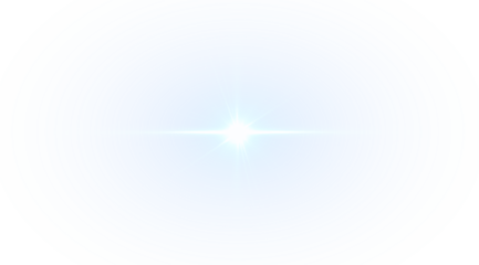 PNG Blue Starburst Overlay with Radiant Light Effects on transparent background