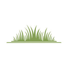 Stylized Green Grass Icon Vector Illustration Minimalist Natural Freshness Element