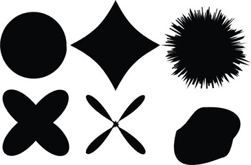 Abstract vector design with geometric shapes cmyk colors and text elements