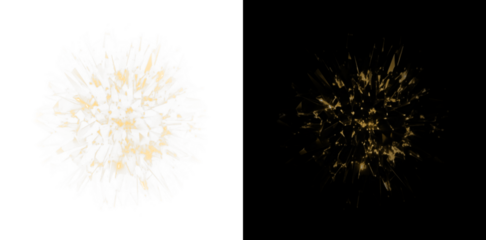 Stunning golden visual effects that closely resemble fireworks, creating an