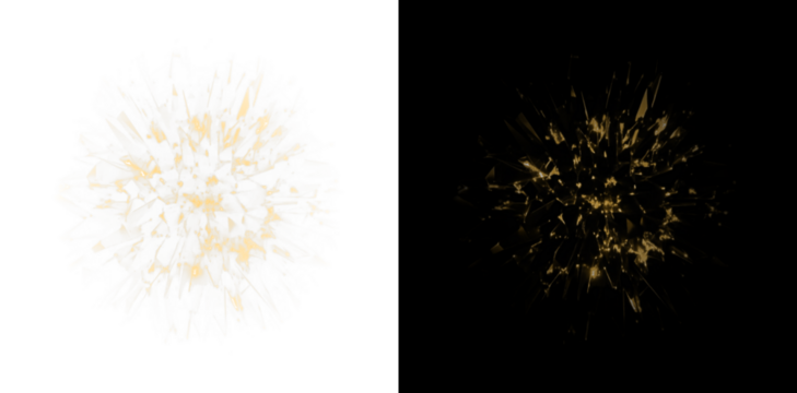 Stunning golden visual effects that closely resemble fireworks, creating an