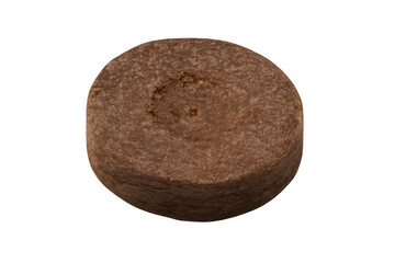 Fototapeta premium Round section of brown dirt earth mound