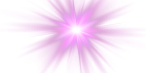 Obraz premium Minimal purple star isolated on a transparent PNG background. Clean, simple shape without glow or additional effects. Suitable for overlays, decorations, and graphic design projects.