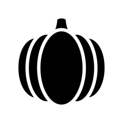 Creative Pumpkin Outline Icon for Fall, Halloween, Harvest Decor and Seasonal Design Projects