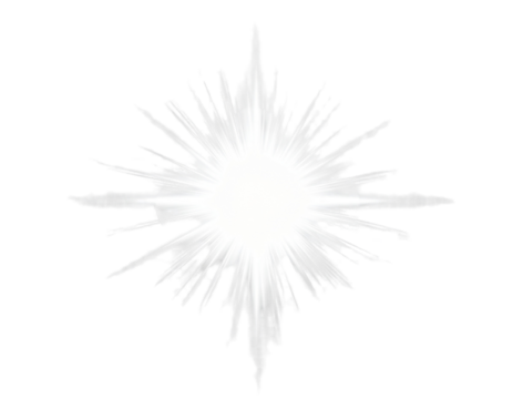 - Radiant White Lens Flare Burst with Circular Bokeh Halo, Isolated Transparent PNG 