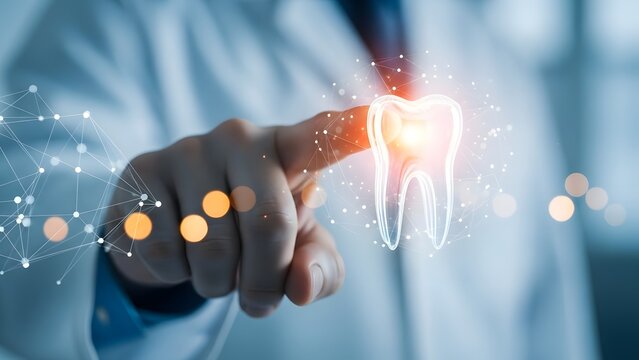 Doctor s touch interacting with digital data in a modern healthcare setting