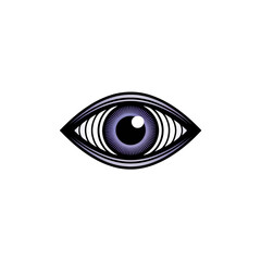 Obraz premium Hypnotic eye illustration for modern design projects