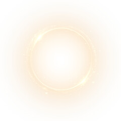 PNG Overlay with Golden Glow and Spark Effects on transparent background