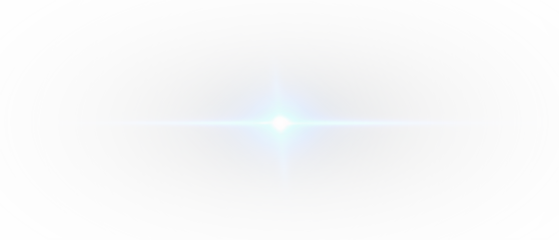 PNG Lens Flare Overlay with White and Blue Light Effect on transparent background