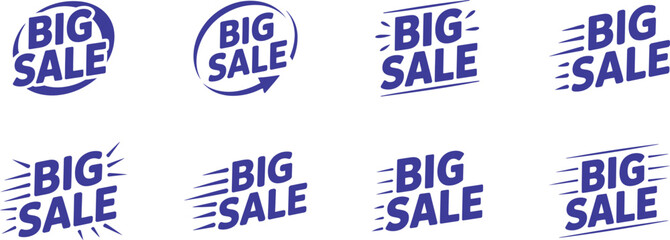 Big sale graphics vibrant promotional designs to boost marketing and conversions. Vector illustration.