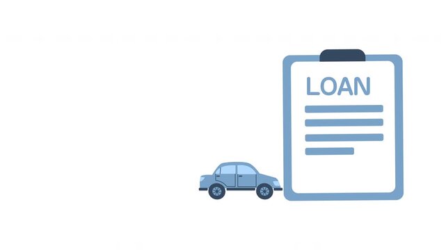 car loan approved 4k animation