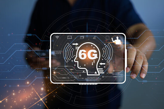 Using future technology to use high-speed internet, 6g network connecting networks around the world, security, safe internet, 5g, future technology, high-speed internet, 6g