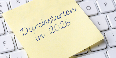 Obraz premium Durchstarten in 2026