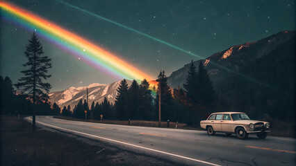 Analog Glow: Colorful Light Leaks with Dust and Scratches