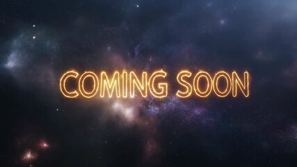 4k. Epic cinematic intro, deep outer space background with stars and nebula clouds, camera slow motion - Powered by Adobe