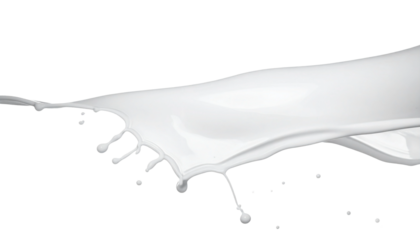 White Water or Milk Wave or Splash - Watery substance for Product Health Care and Cosmetics packaging placement - Oily Liquid - Transparent PNG flowing cosmetic