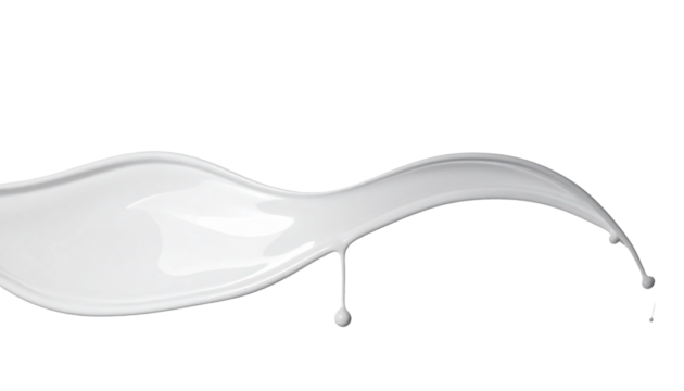 White Water or Milk Wave or Splash - Watery substance for Product Health Care and Cosmetics packaging placement - Oily Liquid - Transparent PNG flowing cosmetic