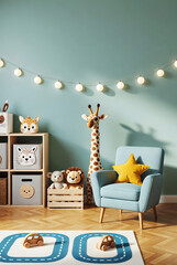 ChatGPT said:....Cozy Modern Kids Playroom Interior with Toys and Pastel Decor