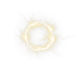 Lightning unit symbol, electric highlight, surge bar, and flash marker combined into a compact badge. PNG Overlay improves case labels and warning art.