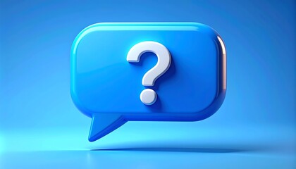 Question Mark Speech Bubble Image.