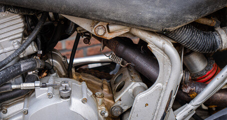 Yellow quadbike at the city street. © Iryna