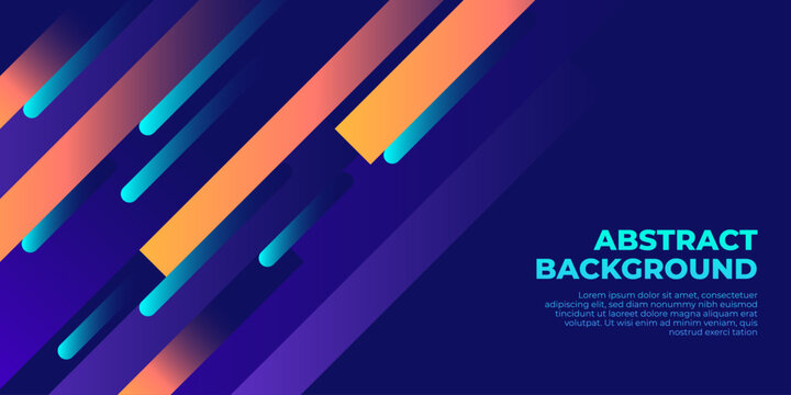 Abstract background vector, futuristic modern blue banner for digital and technology theme