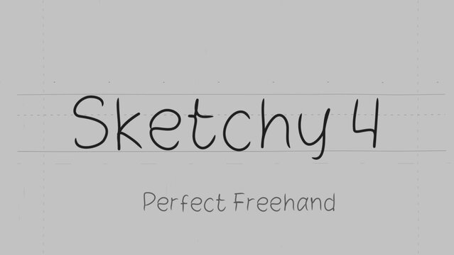 Sketch Write On Text Effect 4 - Scribble Doodle Title Animation Tool | Perfect Freehand Vector Calligraphy