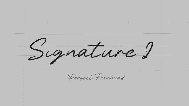 Signature Write On Text Effect 2 - Scribble Doodle Title Animation Tool | Perfect Freehand Vector Calligraphy