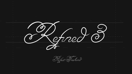 Refined Write On Text Effect 3 - Scribble Doodle Title Animation Tool | Perfect Freehand Vector Calligraphy