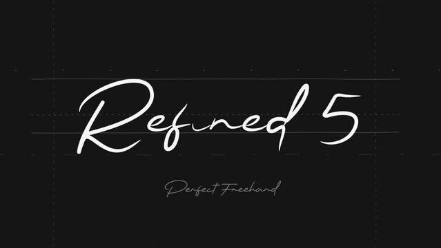 Refined Write On Text Effect 5 - Scribble Doodle Title Animation Tool | Perfect Freehand Vector Calligraphy