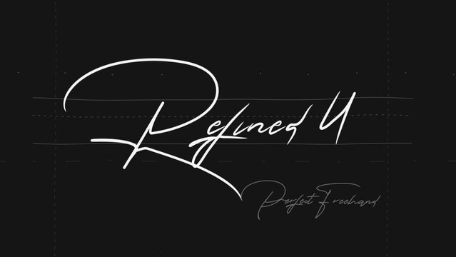 Refined Write On Text Effect 4 - Scribble Doodle Title Animation Tool | Perfect Freehand Vector Calligraphy