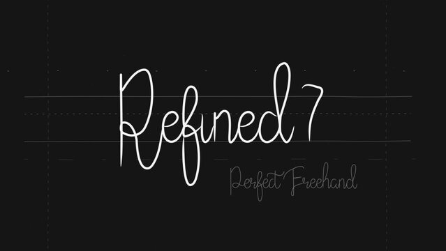 Refined Write On Text Effect 7 - Scribble Doodle Title Animation Tool | Perfect Freehand Vector Calligraphy