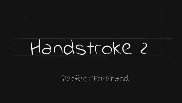Handstroke Write On Text Effect 2 - Scribble Doodle Title Animation Tool | Perfect Freehand Vector Calligraphy