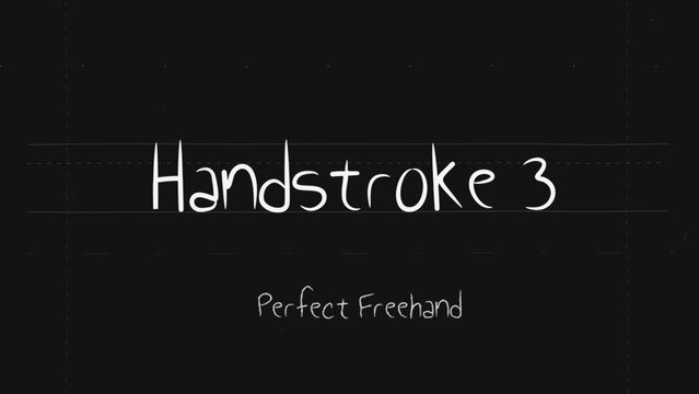 Handstroke Write On Text Effect 3 - Scribble Doodle Title Animation Tool | Perfect Freehand Vector Calligraphy